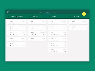 Matrix app app card event icon interactive material task ui ux web