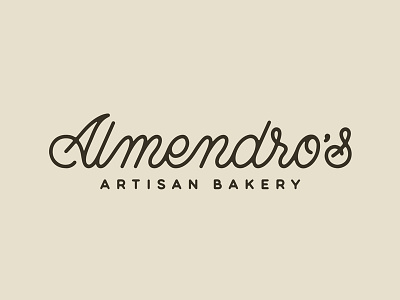 Almendro's branding handlettering handmade identity lettering logo type typography