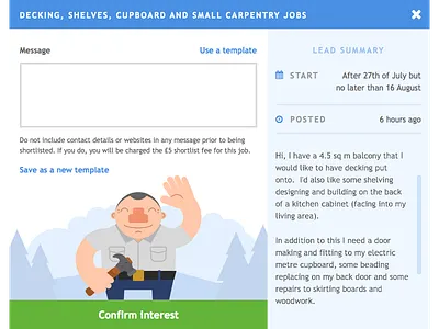 Modal form illustration inputs modal ui