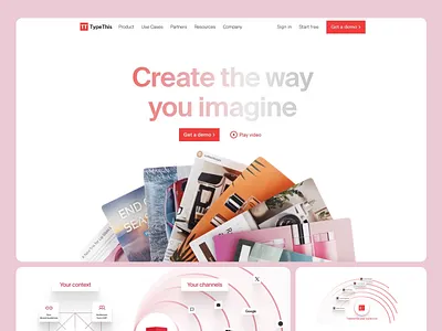 Creative UI for AI Platform ai tool bold typography clean layout creative design data visualization digital experience futuristic ui high tech interactive elements landing page minimal style modern ui motion graphics product design saas platform ui design ui ux ux design ux strategy web design