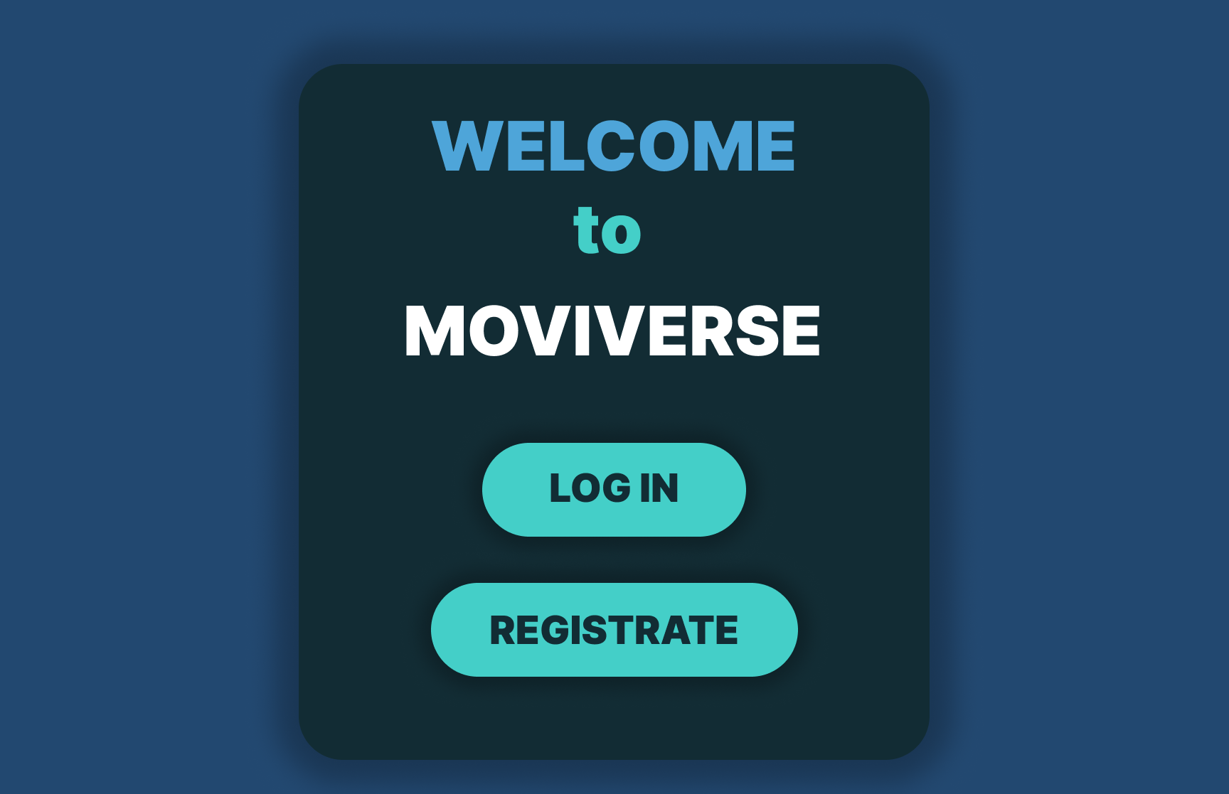 Example of Movie Site Moviverse