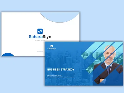 Business Strategy PowerPoint Template. minimalist