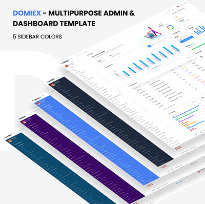 Domiex - Multipurpose Admin & Dashboard Template admin admin dashboard adminpanel branding dashboard design figma product design ui web design