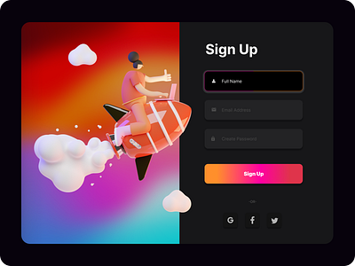 sign up page design app design branding dashboard design graphic design illustration logo sign up page design ui ui ux ux