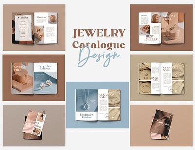 Jewelry Catalogue Design branding catalogue catalogue design creative design design facebook post graphic design illustration instagram post jewellry jewelry jewelry catalogue design logo magazine print product design template ui