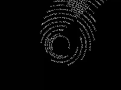 Singularities Define The Infinite animation interstellar kinetictype kinetictypography minimalism motion design motion graphics motiondesign motiongraphics movies swisstypefaces typography