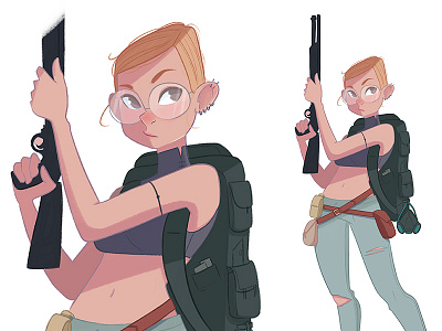 Gun Girl apocalyptic girl gun