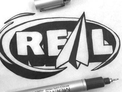 Bennygold X Real Skateboards illustration motion paper plane skateboarding sketch