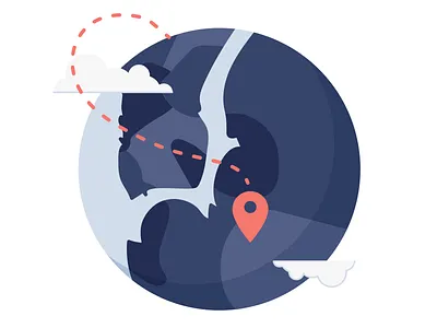 Travel icon illustration travel