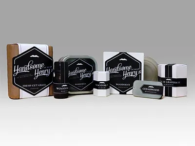 Handsome Henry's Mens Skincare Concept identity logo logo design packaging packaging campaign packaging design