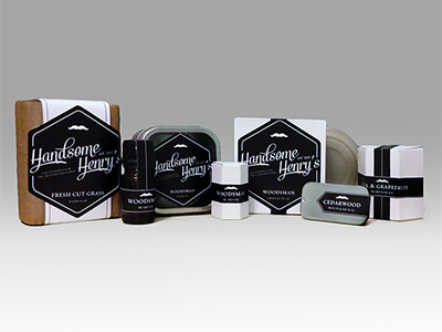 Handsome Henry's Mens Skincare Concept identity logo logo design packaging packaging campaign packaging design