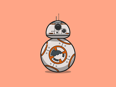 BB-8 Illustration ball bb 8 bb8 droid illustration r2 d2 star wars the force awakens vector