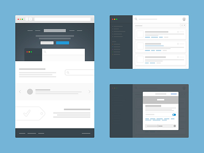 Mini Wireframes mac search tag toggle wireframe