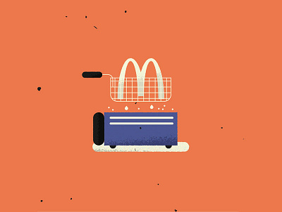 "...Deep-Fried Big Mac Disgusting Or Wonderful?" - BuzzFeed big mac buzz feed deep fried digital art flat design flat graphic mcdonalds vector