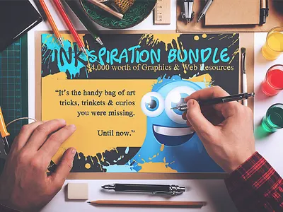Inkspiration Bundle animations bundle illustrations inkydeals lightroom effects photoshop actions resources stock footage stock photos texture overlays typography vectors