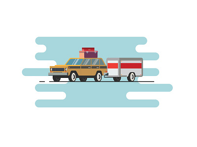 Moving car illustration moving uhaul