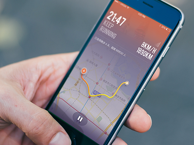 Running app sport ui