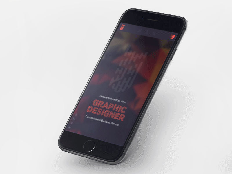 Pull-down Menu animated ui interaction design material design menu mobile mockup pull down ui user experience