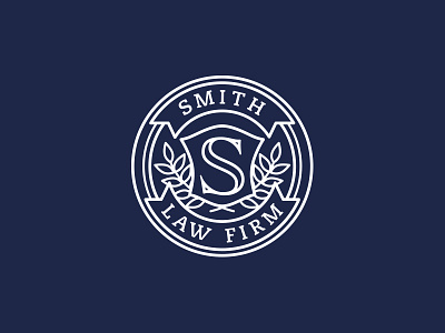 Smith Crest Final badge branding crest law firm logo monogram s seal