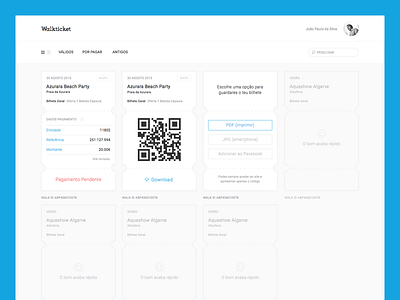 Ticket system dashboard qr tickets