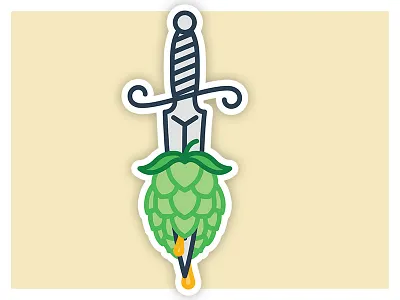 Hopdagger ale beer dagger hop hops knife