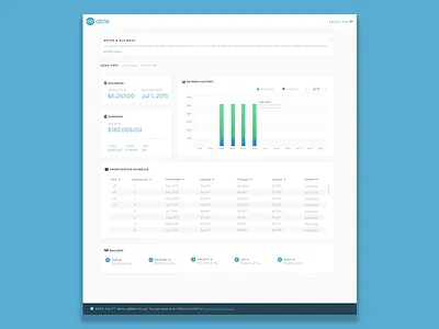 Customer Portal clean customer dashboard flat grid interface layout portal preview ui ux web