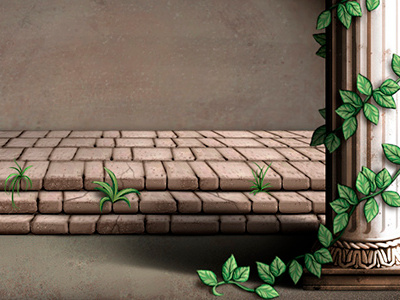 Roman Background (part) art background drawing freelance fx game illustration painting scene