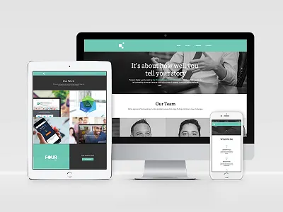 pinkston digital website clean minimal mobile responsive tablet ui user experience user interface ux web design