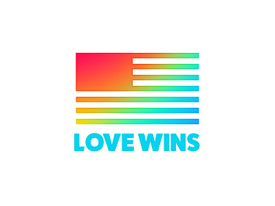 Love Wins american flag gay love marriage wins