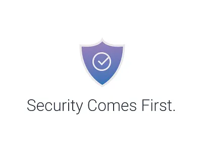 Security icon protection security shield type