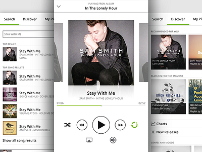 Spotify UI Concept concept design spotify ui