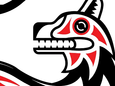 Fox Illustration Detail animal fox fox tattoo illustration inuit art tattoo