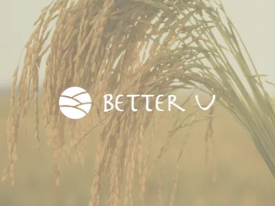 Jim Carrey Logo Contest Winner better u foundation branding brandmark farming jim carrey logo nonprofit rice typography