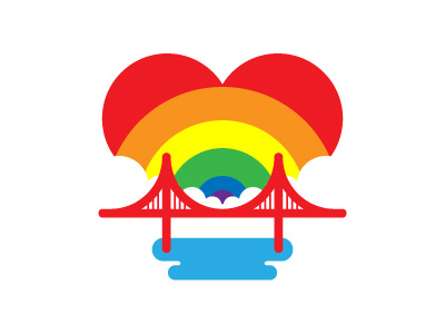 Love wins! equality golden gate love pride rainbow san francisco