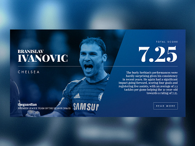 BPL 2014/15 Review // UI Concept [2] barclays chelsea color football image premiership soccer stats ui ux web