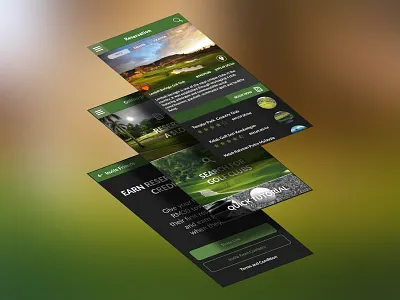 Golf Reservation App golf reservation uiux
