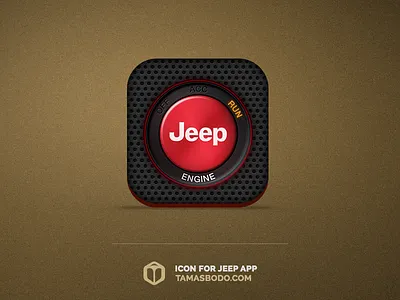 Jeep app icon icon design ps