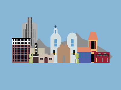 Tucson city illustration