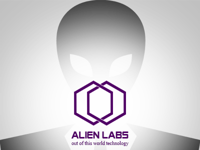 Alien Labs alien illustration logo logotype shapes tech vector