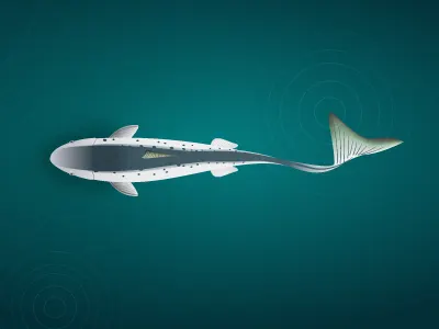 swimming salmon ai design fish illustration salmon