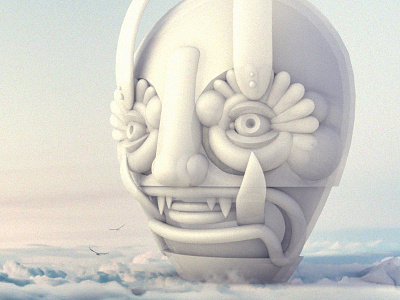 Skymask Details 3d character 3d illustration character clouds render sky stuart wade