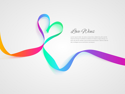Love wins gay lesbian lgbt love wins pride ribbon same sex usa