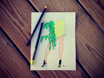 Illustration art brush drawing first illustration inspiration pencil romantic sketch watercolor