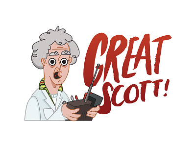 Great Scott 1985 back to the future bttf doc brown doc emmett brown film films marty mc fly movie movies time travel