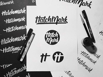 Introducing HatchMark Studio agency brand branding hand lettering hatchmark lettering logo rebrand script seal type typography