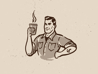 Coffee Bob. Final logo branding cafe coffee diner identity logotype