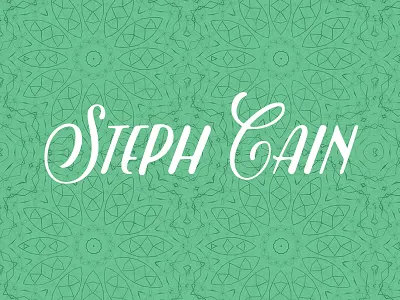 Personal Branding geometric green identity pattern
