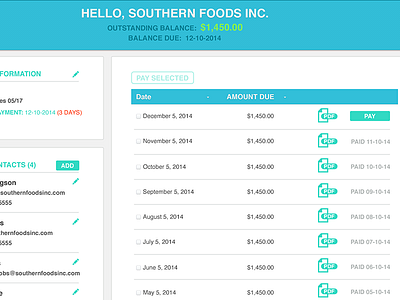 Hspay 02 admin billing credit card payment ui ux