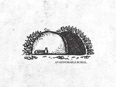 An Honorable Burial burial honorable ink sketch tomb