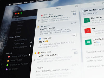 [wip] New Generation of Email App for Mac! app emailapp mac mail mailapp sparrow